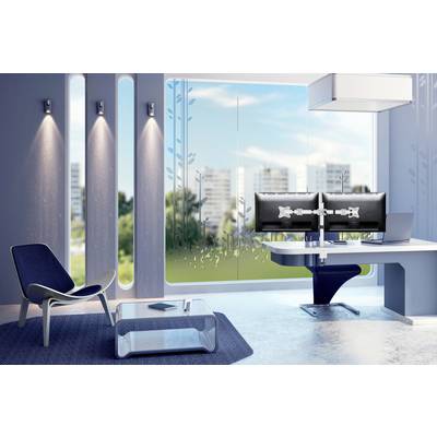 Neomounts NM-D135DWHITE 2x Monitor desk mount 25,4 cm (10") - 68,6 cm (27") Swivelling, Swivelling, Tiltable White-0