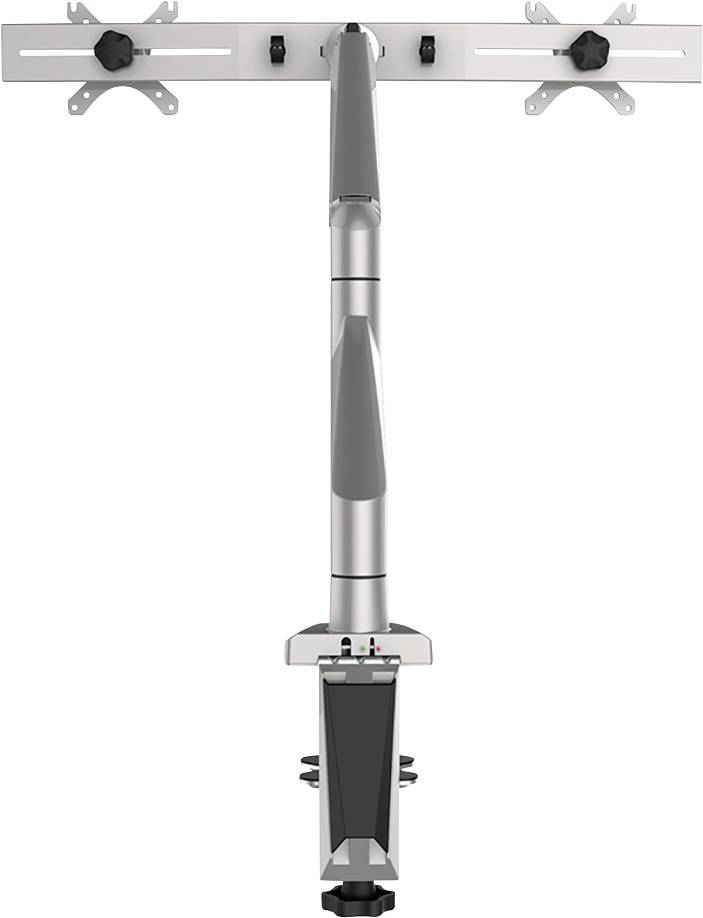 Metal Dual Monitor Arm for Desks, with Adjustable Mountings, Ideal for Optimising Workspace