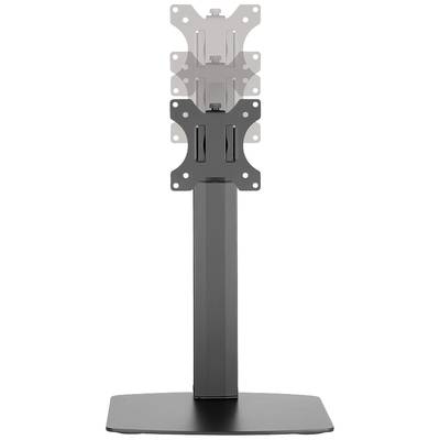 A monitor stand with adjustable mounting, suitable for various screen sizes, on a stable base.