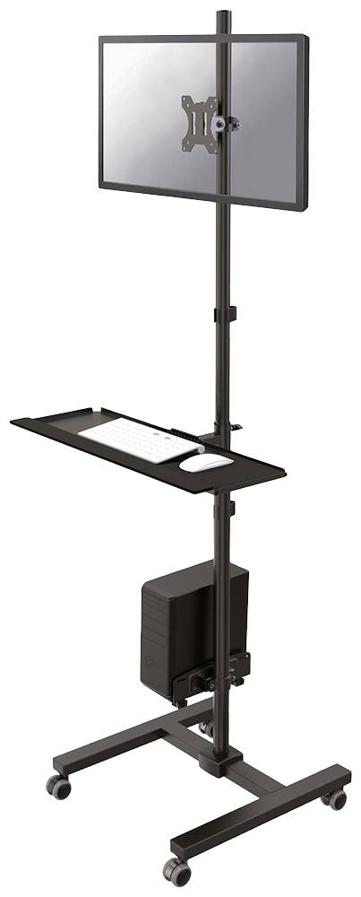 Neomounts FPMA-MOBILE1700 1-piece PC/monitor trolley 25,4 cm (10) - 81,3 cm (32) Black Swivelling, Swivelling, Tiltable