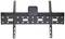 Wall mount for television, black, adjustable with multiple fixing holes, suitable for various screen sizes.