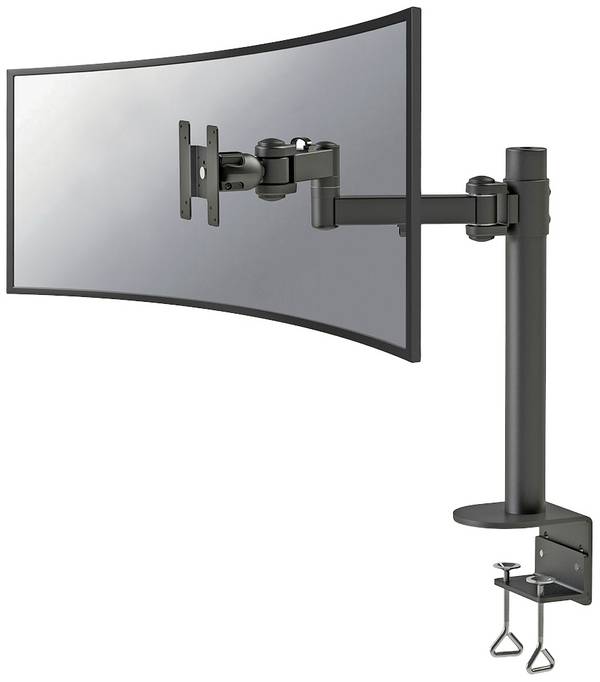 Neomounts FPMA-D960BLACKPLUS Monitor desk mount 25,4 cm (10") - 124,5 cm (49") Swivelling, Swivelling, Tiltable, Height-adjustable Black