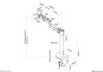 FPMA-D960BLACKPLUS Neomounts by NewStar curved screen table mount