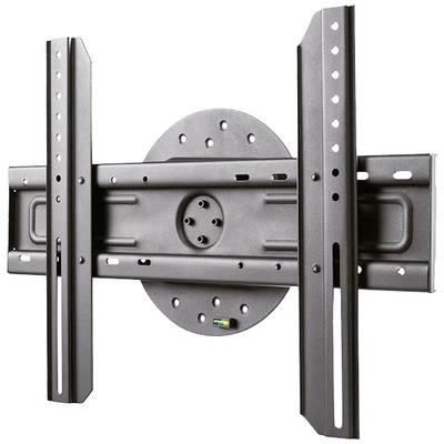 Metal TV wall mount, suitable for large flat-screen televisions, with adjustable mounting arms and multiple fixing holes.