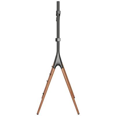 Multi-purpose stand with wooden legs and black metal section, suitable for various presentation purposes or instrument stands.