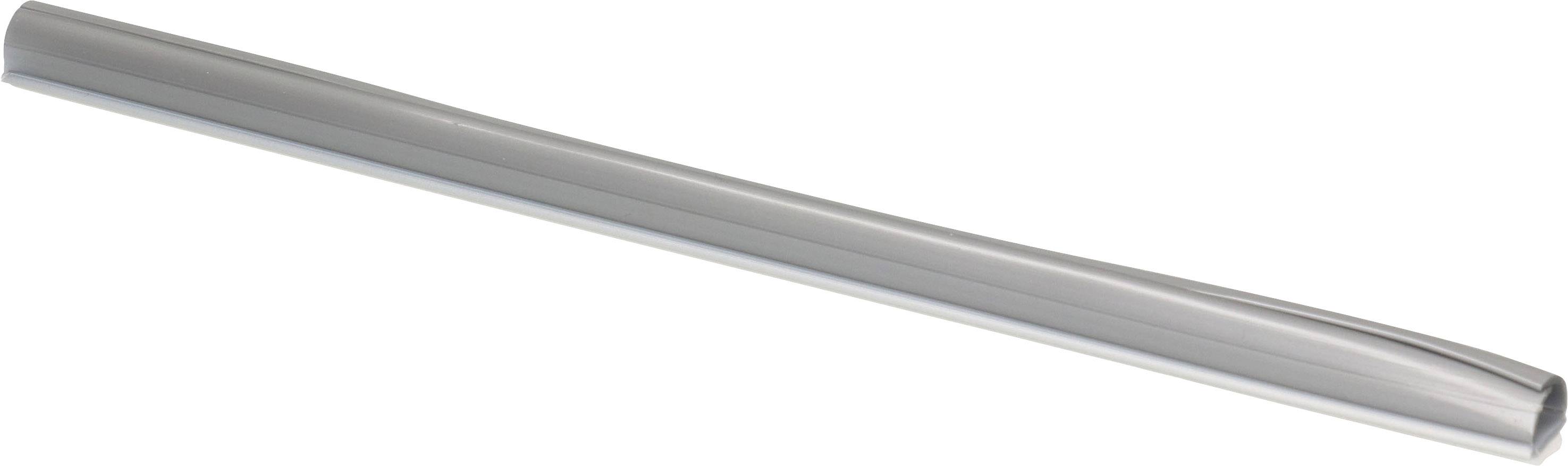 A long, smooth metal rod lies diagonally.