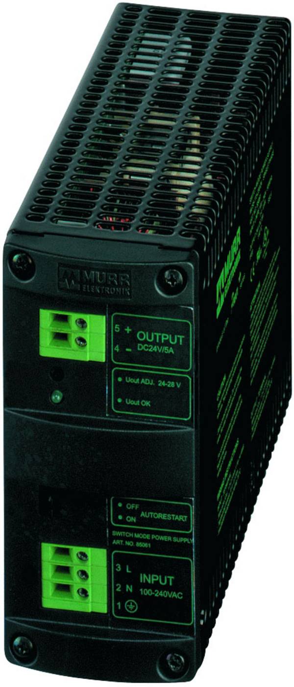 Murrelektronik 85061 Rail mounted PSU (DIN) 28 V DC 6 A No. of outputs:1 x Content 1 pc(s)