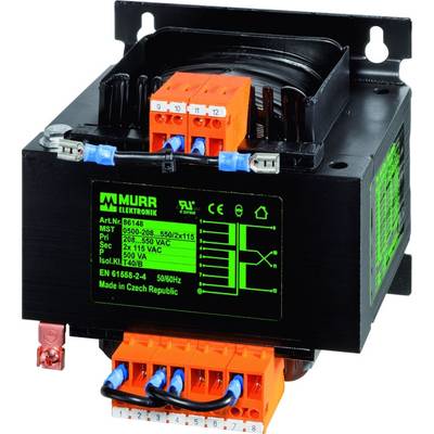Murrelektronik 86151 Control transformer 1 x 208 V AC, 230 V AC, 380 V AC, 400 V AC, 420 V AC, 440 V AC, 460 V AC, 480 V