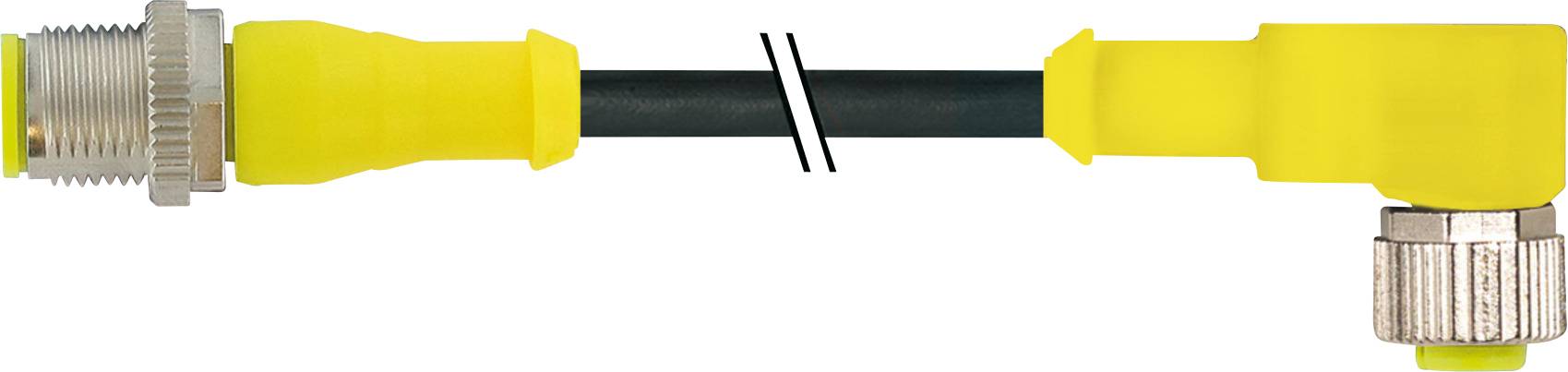 A yellow cable with a metal connector on each end, cut through in the middle, indicates a failure or interruption.