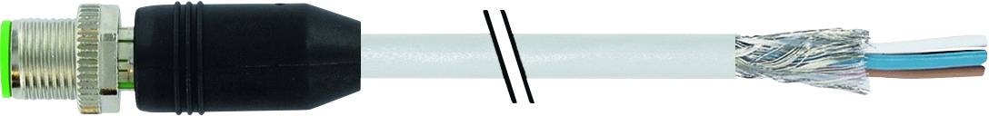 Murrelektronik 7000-13081-3311000 Sensor/actuator connector M12 x 1 Plug, straight 10.00 m No. of pins (RJ): 4 1 pc(s)