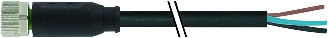 Murrelektronik 7000-08041-6300500 Sensor/actuator connector M8 x 1 Socket, straight 5.00 m No. of pins (RJ): 3 1 pc(s)