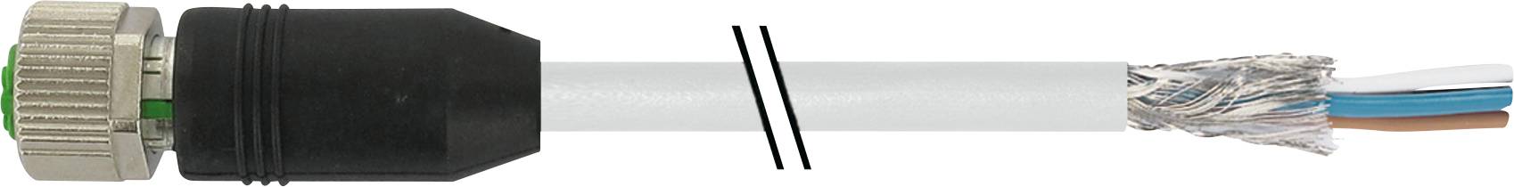 A coaxial cable with a connector on the left side and stripped insulation shows its construction with shielding and inner cables.