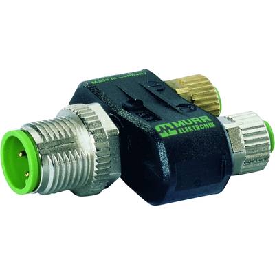Murrelektronik 7000-41211-0000000 T piece M12 x 1 Plug, straight, Socket, straight 1 pc(s)