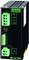 A black device with green connectors and the inscription 'MURR Elektronik'. It displays 'Input', 'Output' and status indicators.