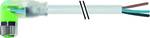 M8 BU 90° free cable end LED PUR 3x0.25 gr UL/CSA+schnak. 5m