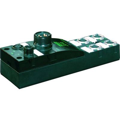 A multi-socket and multi-port industrial connector used for connecting electronic devices.