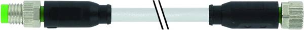 Murrelektronik 7000-88001-2500150 Sensor/actuator connector (pre-fab) M8 x 1 Plug, straight, Socket, straight 1.50 m No. of pins (RJ): 3 1 pc(s)