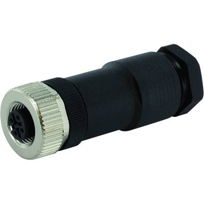 Circular connector with a metallic outer housing. Suitable for industrial applications for connecting cables.