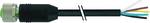 M12 BU with free cable end PVC-WHETHER 12x0.14 black 10m