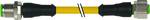 M12 St. ger. On M12 BU. ger. PUR-OB 4x0.34 yellow UL, CSA + tow. 2.5m