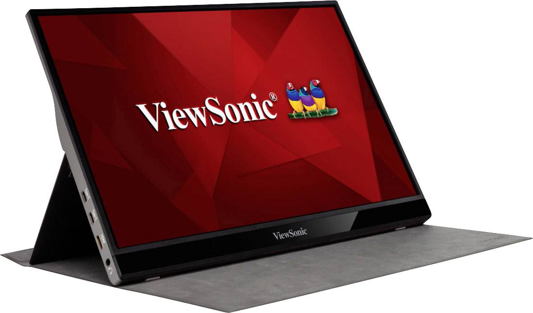 Viewsonic VG1655 LED 39.6 cm (15.6 inch) EEC A++ (A+++ - D) 1920 x 1080 p Full HD 6.5 ms USB-C™, Audio stereo (3.5 mm jack), Mini HDMI™ IPS LED