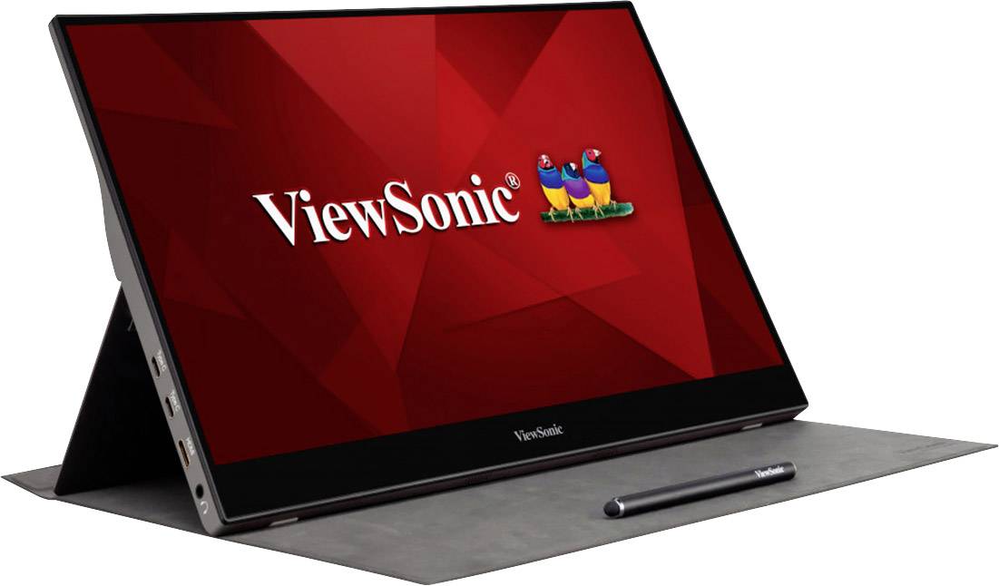 Viewsonic TD1655 LED 39.6 cm (15.6 inch) EEC A+ (A+++ – D) 1920 x 1080 p Full HD 6.5 ms USB-C™, Mini HDMI™, Audio stereo (3.5 mm jack) IPS LED