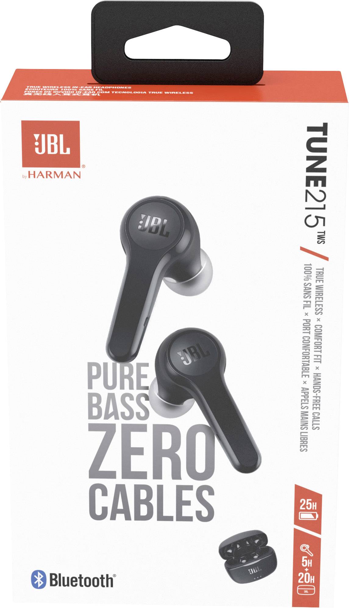 JBL Tune 215 TWS In-ear headphones Bluetooth® (1075101) Black | Conrad.com