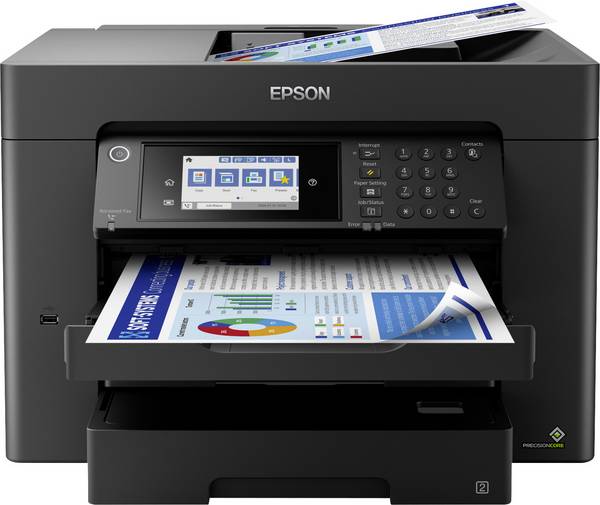 Epson WorkForce WF-7840DTWF Multifunction printer Inkjet Colour A3+ Printer, scanner, copier, fax Duplex, Wi-Fi, USB, LAN