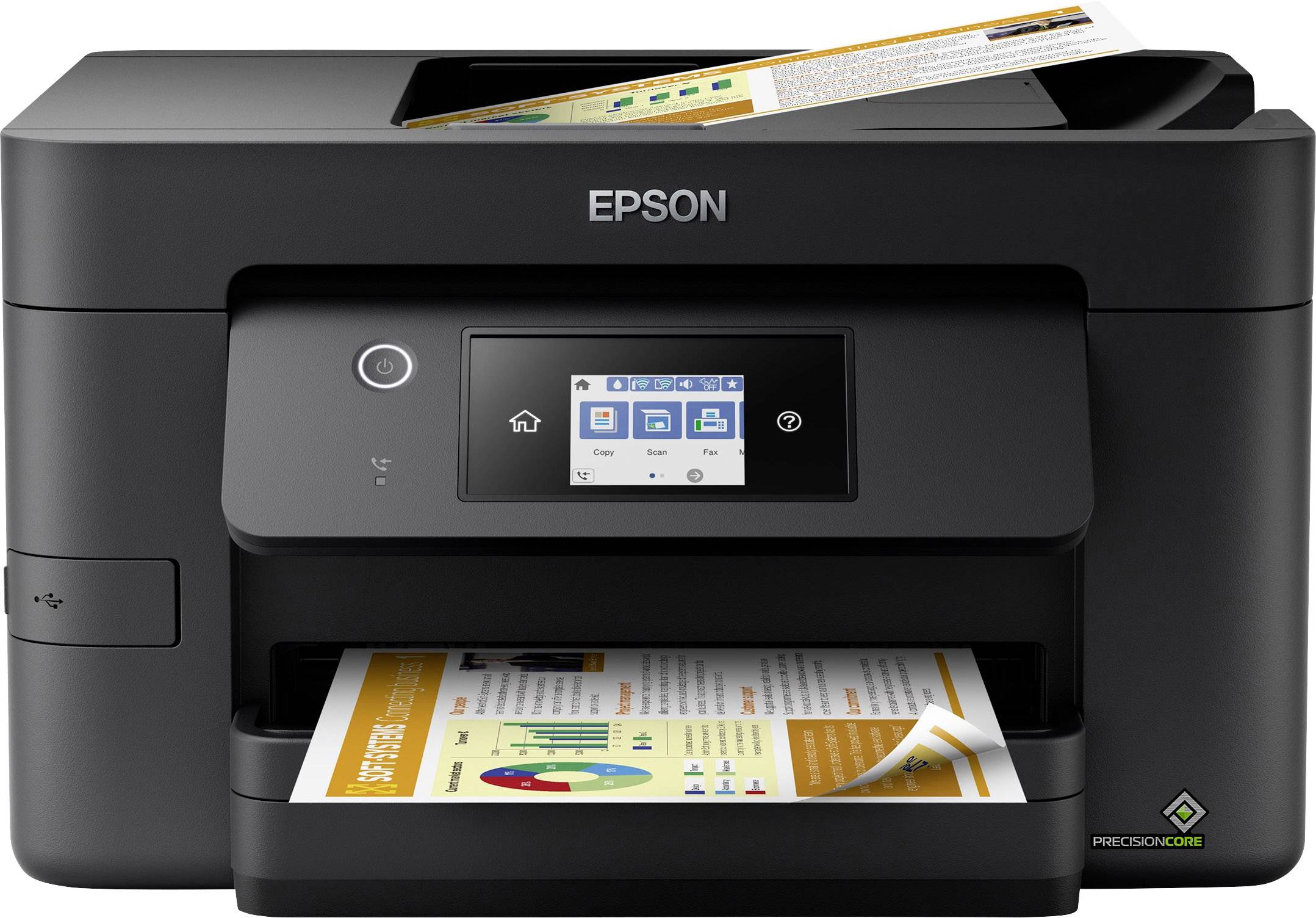 Epson WorkForce Pro WF-3820DWF Multifunction printer Inkjet Colour A4 Printer, scanner, copier, fax Duplex, LAN, USB, Wi-Fi