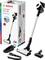 Vacuum cleaner 'Bosch Unlimited Series | 6' next to packaging. Cordless design with accessories. Suitable for various surfaces.