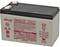 Lead-acid battery by Data Safe, Model 12HX35T-FR, 12V 36W. Contains hazard warning symbol for toxic substances. Sealed and rechargeable.