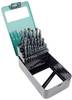 Brüder Mannesmann M54341 Twist drill bit set 25-piece 1 mm, 1.5 mm, 2 mm, 2.5 mm, 3 mm, 3.5 mm, 4 mm, 4.5 mm, 5 mm, 5.5 mm, 6 mm, 6.5 mm, 7 mm, 7.5 mm, 8 mm, 8.5 mm, 9 mm, 9.5 mm, 10 mm, 10.5 mm, 11 mm, 11.5 mm, 12 mm, 12.5 mm, 13 mm 1 pc(s)