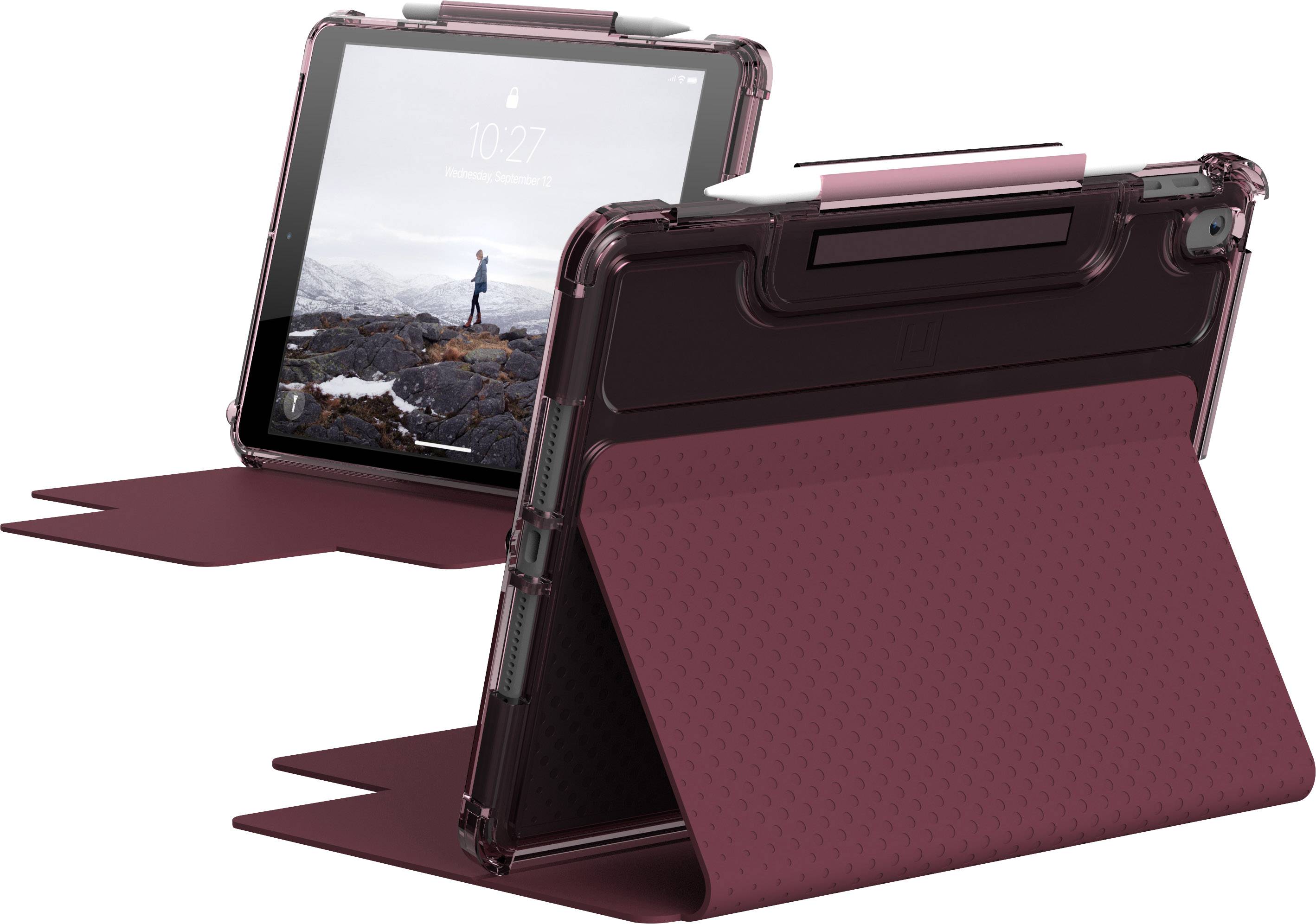 Urban Armor Gear Lucent Tablet PC cover Apple iPad 10.2 (Gen.9, 2021), iPad 10.2 (Gen.8, 2020), iPad 10.2 (Gen.7, 2019) 25,9 cm (10,2) Bookcover Aubergine,