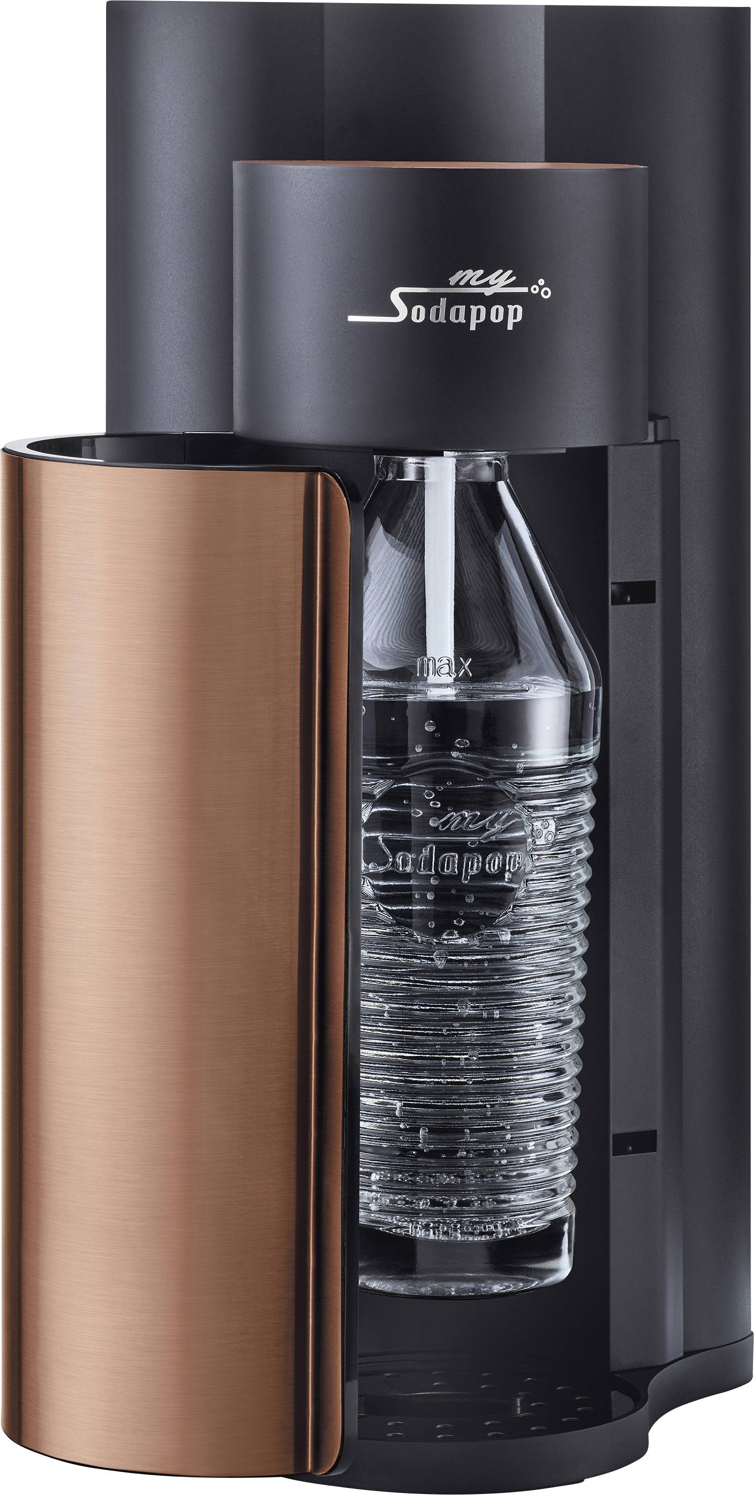 my Sodapop Soda maker Harold Copper incl. 1x PET bottle, incl. 2x glass