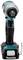 Cordless drill driver with an ergonomic handle, blue and black casing, and silver chuck, Makita brand shown below.