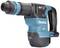 A blue and black cordless hammer drill with 'Makita' printed on it. The tool features an ergonomic handle and a robust drilling head.