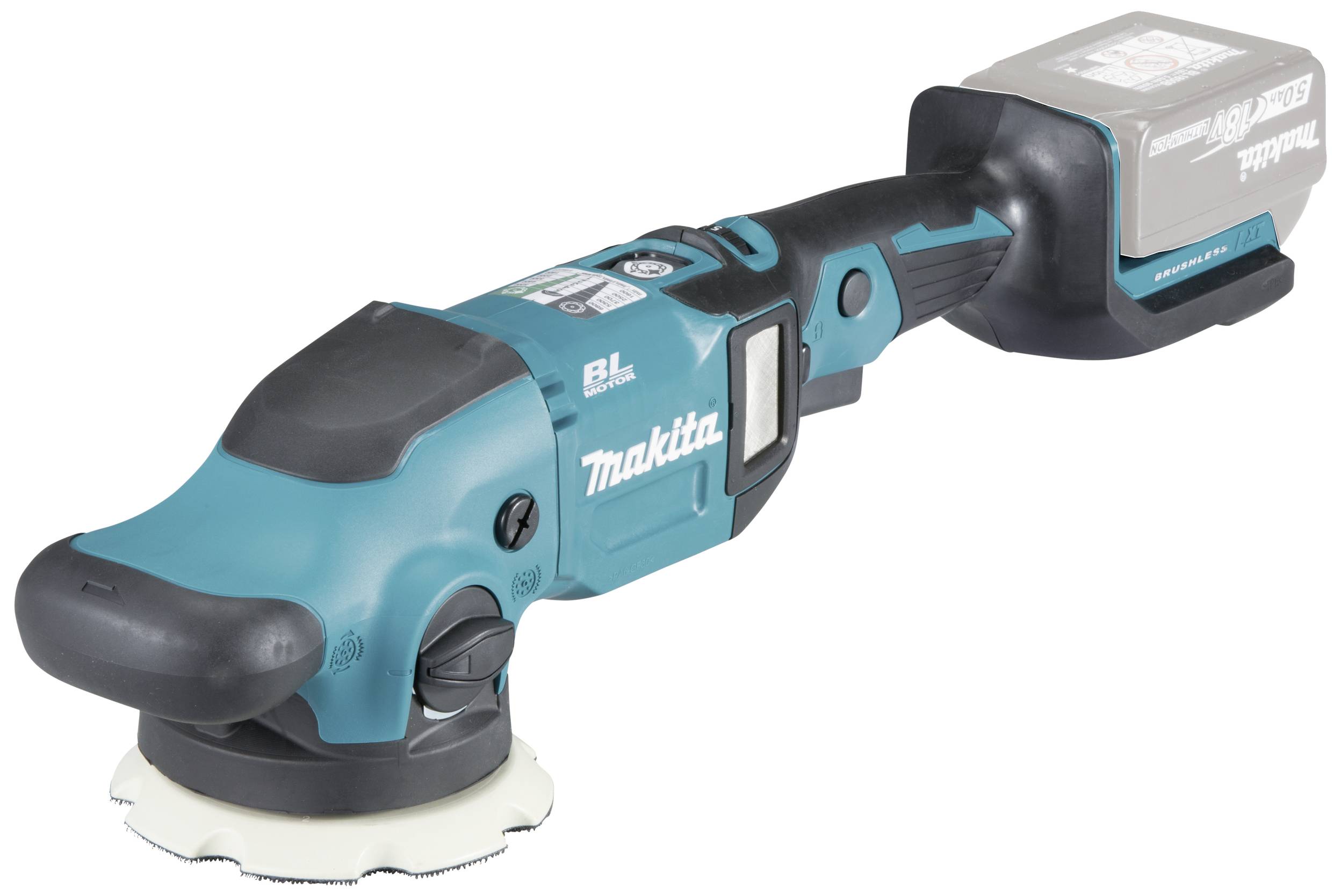 Makita DPO500Z DPO500Z Cordless random orbital polisher 18 V 780 U/min (max) 125 mm