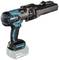 A cordless, blue electric impact driver with an 18V battery, suitable for screw-driving tasks.