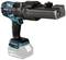 Cordless shears with an ergonomic handle and robust cutting head, suitable for cutting metal with an 18V battery.