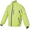 A bright yellow jacket with dark blue zips and the 'Makita' logo positioned bottom right. Suitable for visibility and protection.