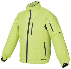 Makita DFJ212ZM Battery-operated air-conditioning jacket size M Size: M Neon yellow