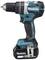 Black and blue cordless drill. Makita brand logo visible. Suitable for DIY projects.