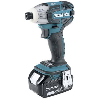 Cordless drill in blue and black with 18V lithium-ion battery, ergonomically shaped handle, suitable for screw-driving tasks.