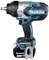 Makita impact driver with blue and black casing. Features a non-slip grip and compact design.