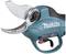 Electric Pruning Shears in Blue for Garden Maintenance. Sharp Metal Blade and Comfortable Handle with Safety Switch.