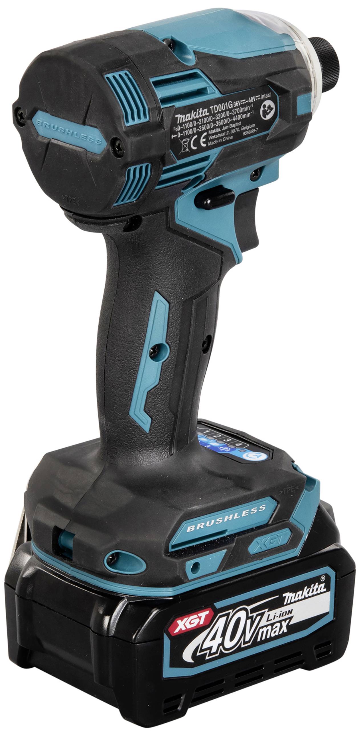 Makita TD001GD201 TD001GD201 Cordless impact driver 220 Nm 40 V No. of power packs included 2 2.5 Ah incl. charger-4