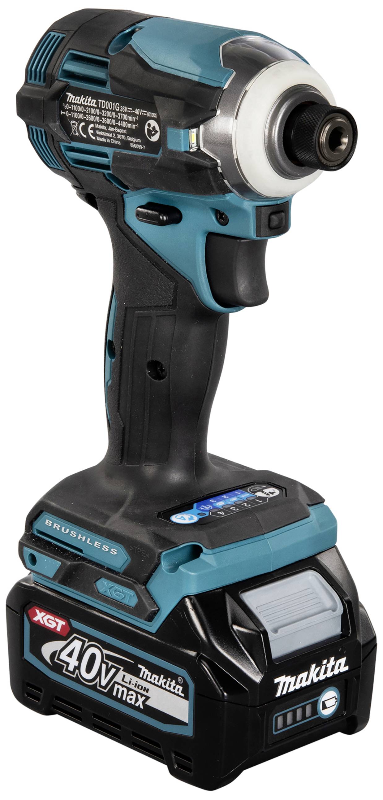 Makita TD001GD201 TD001GD201 Cordless impact driver 220 Nm 40 V No. of power packs included 2 2.5 Ah incl. charger-6