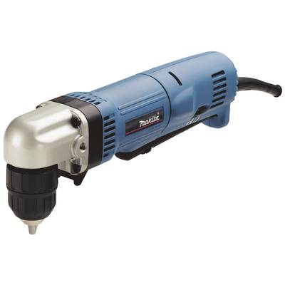 A blue angle grinder with a silver tip and black handle displays the logo of a well-known tool brand.