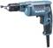 Electric hand drill in blue and black, viewed from the right side, with a black chuck. Suitable for DIY projects.