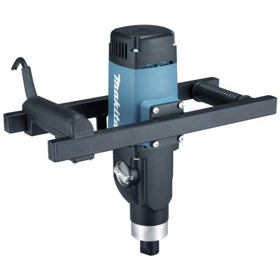 An electric tool with a blue-black casing and handle for horizontal applications, most likely a demolition hammer.